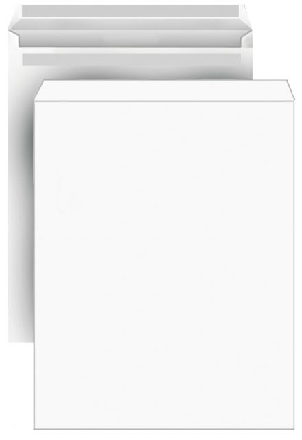 Versandtaschen DIN C4, weiß, ohne Fenster, SK, 90g/qm