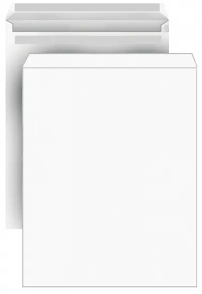 Versandtaschen DIN C4, weiß, ohne Fenster, SK, 90g/qm